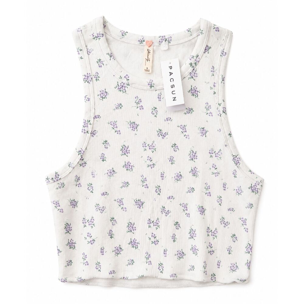 NWT LA Hearts PacSun Floral Baby Doll Crop Top Medium